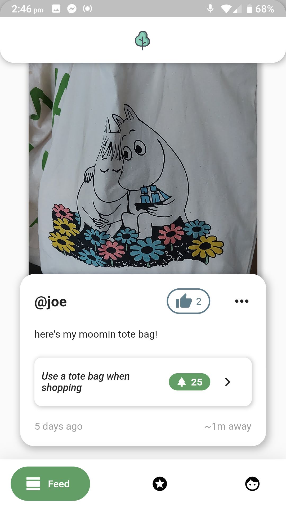 
            Feed showing posts from your area
        